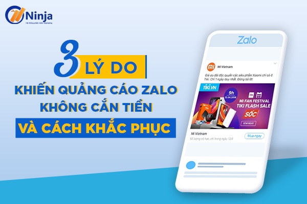 lý do khiến quảng cáo zalo không cắn tiền