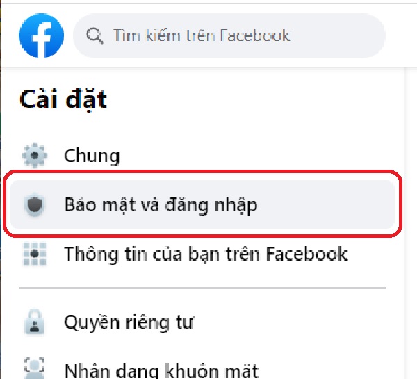 bảo mật 3 lớp facebook