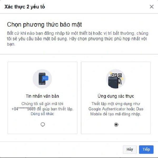 bảo mật 3 lớp facebook