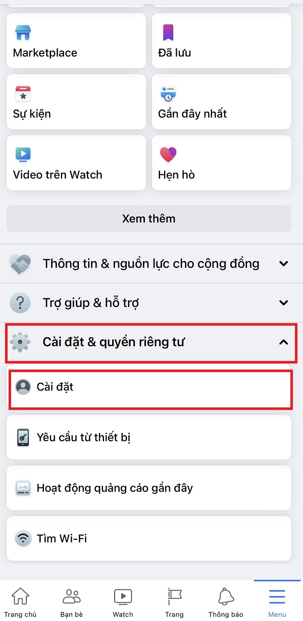 cách xóa lịch sử đăng nhập facebook trên iphone