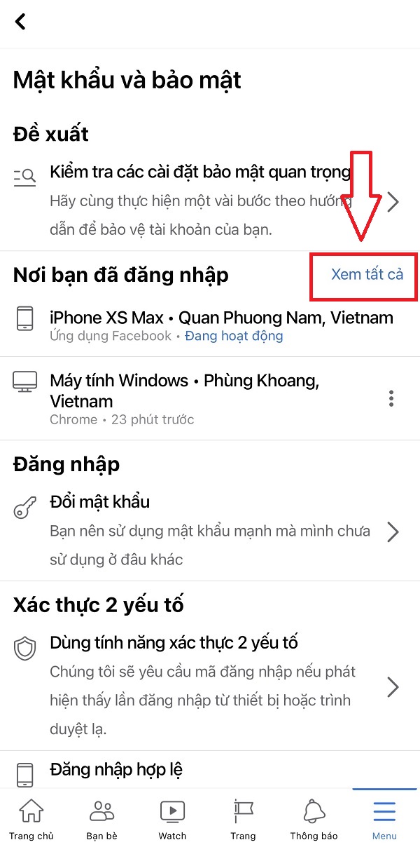 cách xóa lịch sử đăng nhập facebook trên iphone