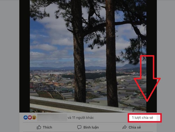xem ai chia sẻ bài viết của mình trên facebook