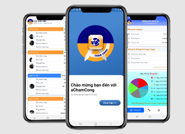 app chấm công online