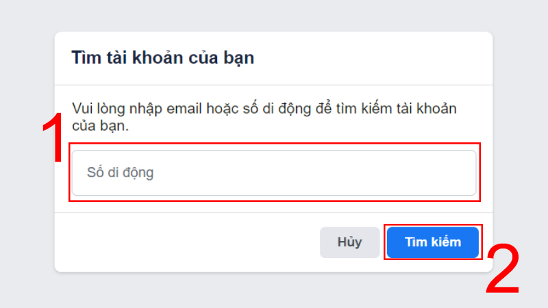 Nhập email hoặc số điện thoại