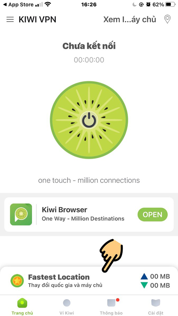 Ứng dụng Kiwi VPN
