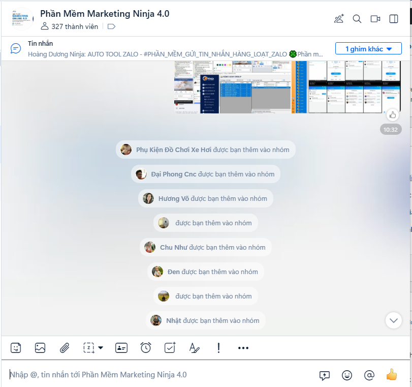 kéo mem nhóm zalo