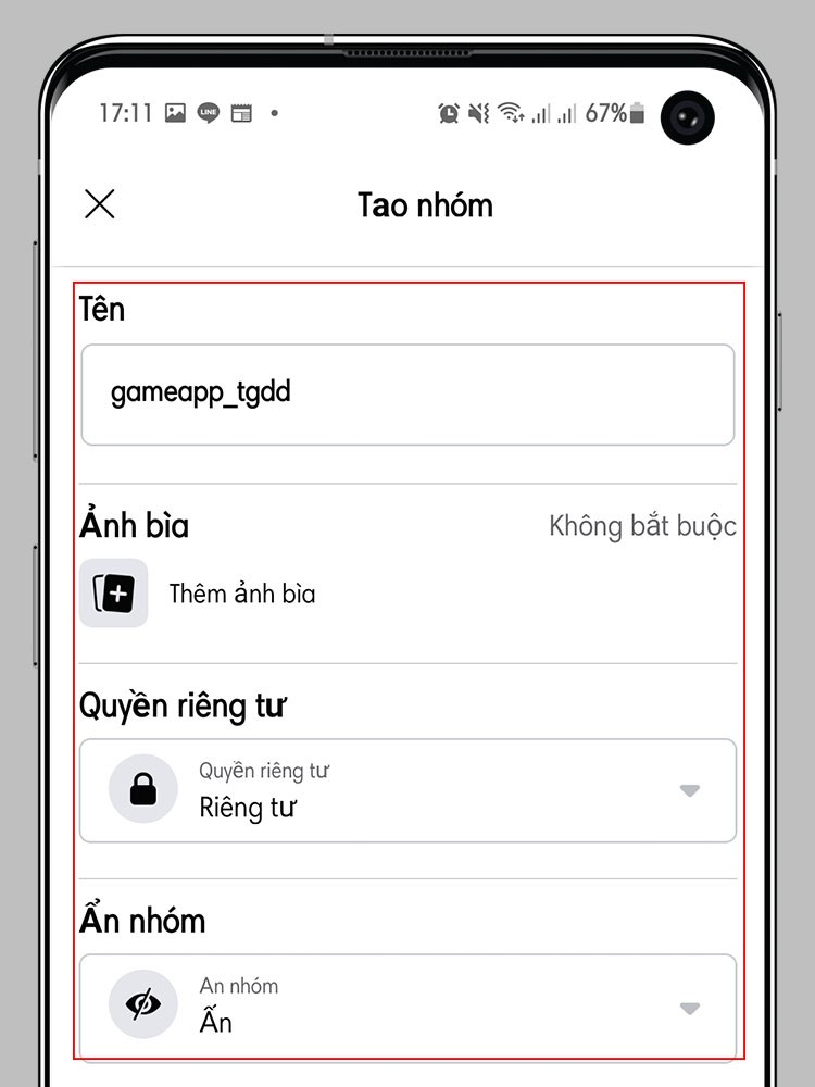 cách lập nhóm facebook bằng điện thoại