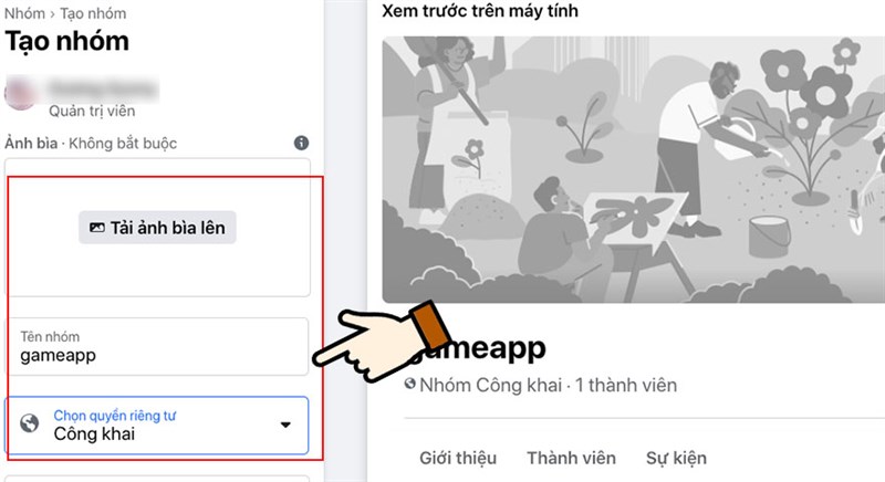 cách tạo nhóm trên facebook bằng máy tính